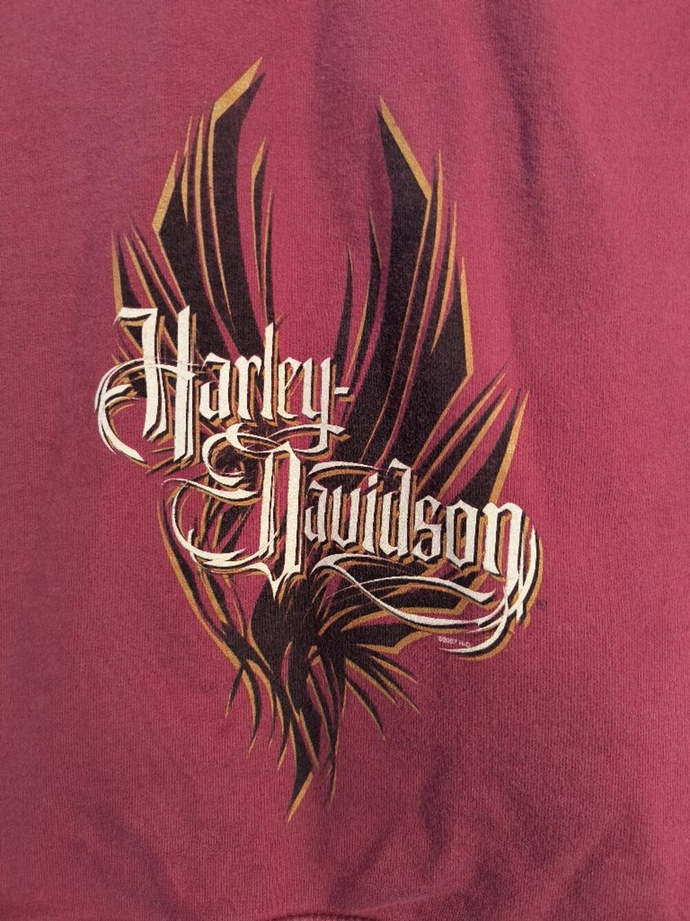 Harley Davidson Tampa Florida Full Zip Hoodie Women's Small Phoenix Graphic 2007 - Picture 5 of 11